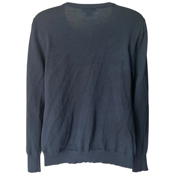 Select + Trend Black Cardigan Sz M Faceted Buttons Twee Dark Academia Classic - Picture 7 of 8